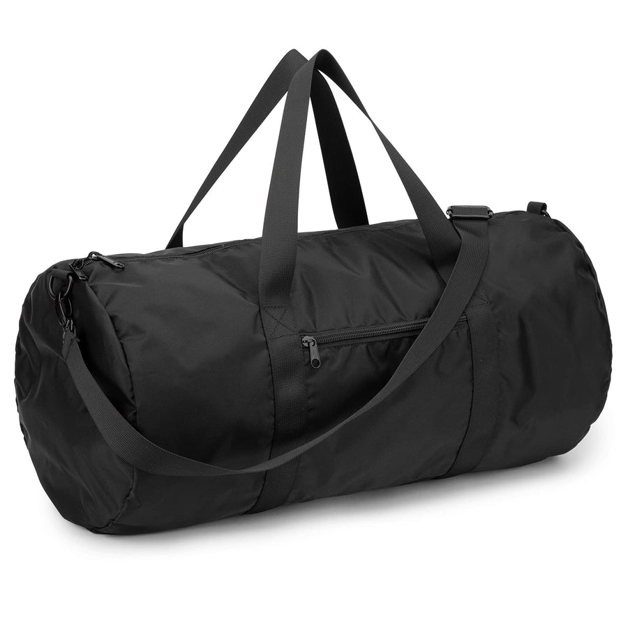 Small Duffel Bag 20 Inches Foldable Gym Bag for Men Women Duffle Bag Lightweight with Inner Pocket for Travel Sports - Black