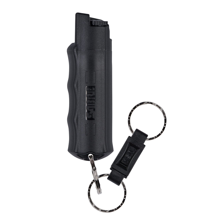 Pepper Spray, Quick Release Keychain for Easy Carry and Fast Access, Finger Grip for More Accurate and Faster Aim, Maximum Police Strength OC Spray, 0.54 oz, Secure and Easy to Use Safety