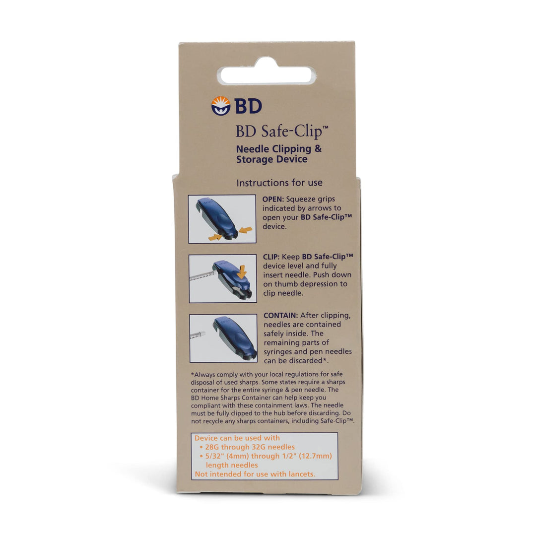 BD Medical 328235 Safe-Clip Needle Clipper & Storage, Mini Sharps Container, Holds 1,500 Needles