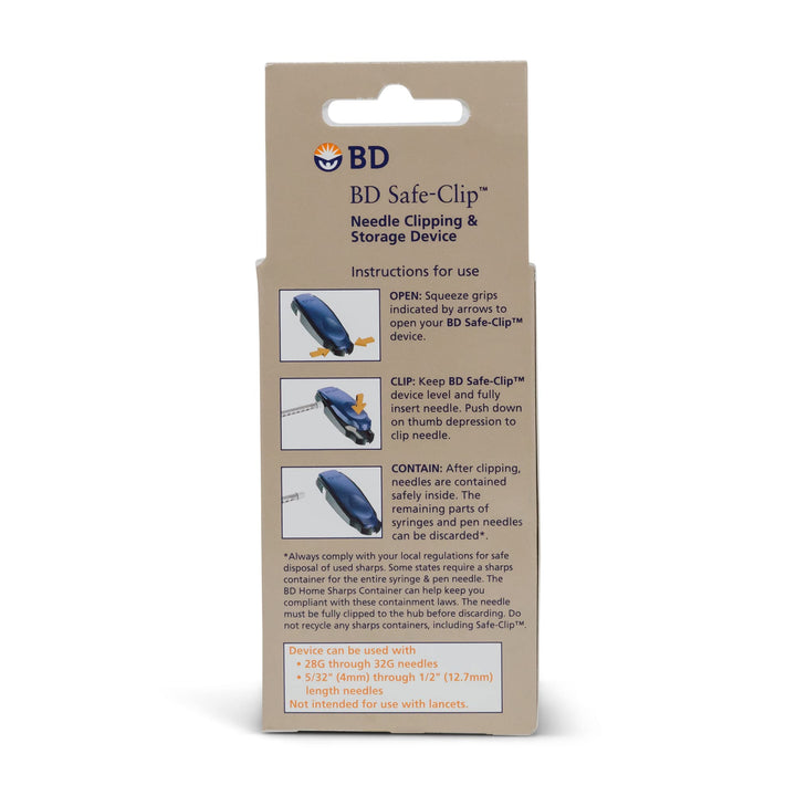 BD Medical 328235 Safe-Clip Needle Clipper & Storage, Mini Sharps Container, Holds 1,500 Needles