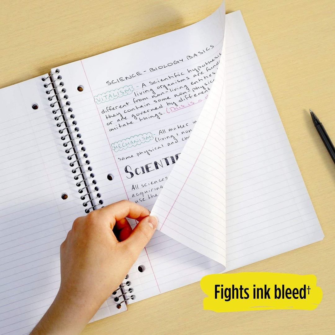 Spiral Notebook, 3-Subject, Wide Ruled Paper, 10-1/2 x 8, 150 Sheets, Harvest Yellow (930011CJ1)