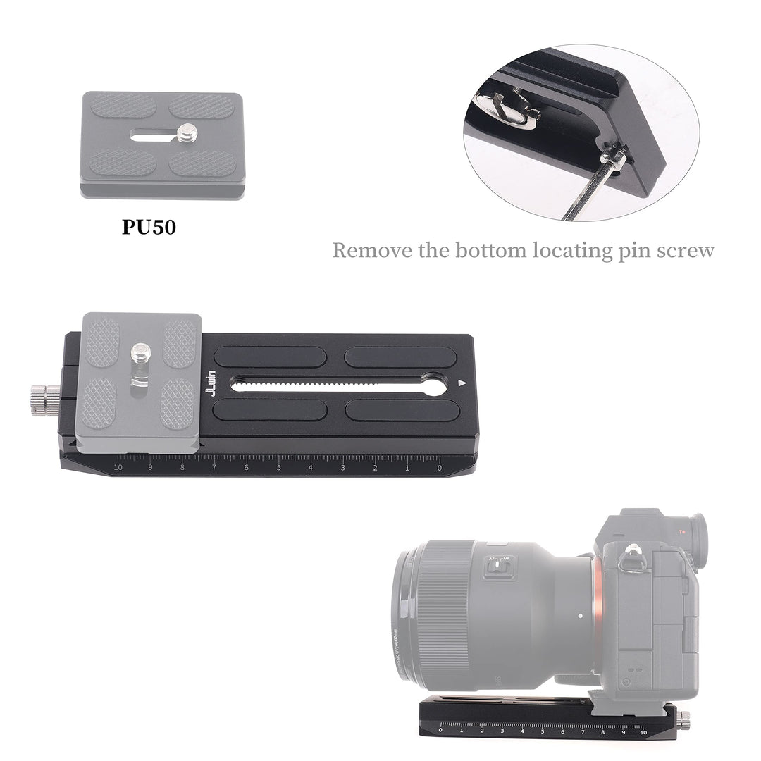 Lower Quick Release Baseplate QR Plate for DJI Ronin RS2 RSC2 RS3 Pro Gimbal Stabilizer Arca-Swiss Standard Camera Tripod Ballhead (Lower Version)