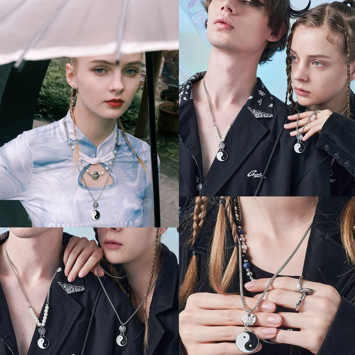 20pcs Double Sided Enamel Alloy Gossip Pattern Yin Yang Charms Pendant, Yoga Meditation Pendants, for Earrings Necklace Bracelet Jewelry Making and DIY Crafts