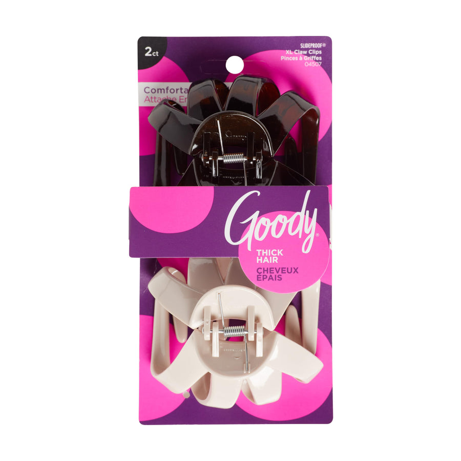 Goody Classics Claw Clip,large Crown with Flower, 2 Count by Goody