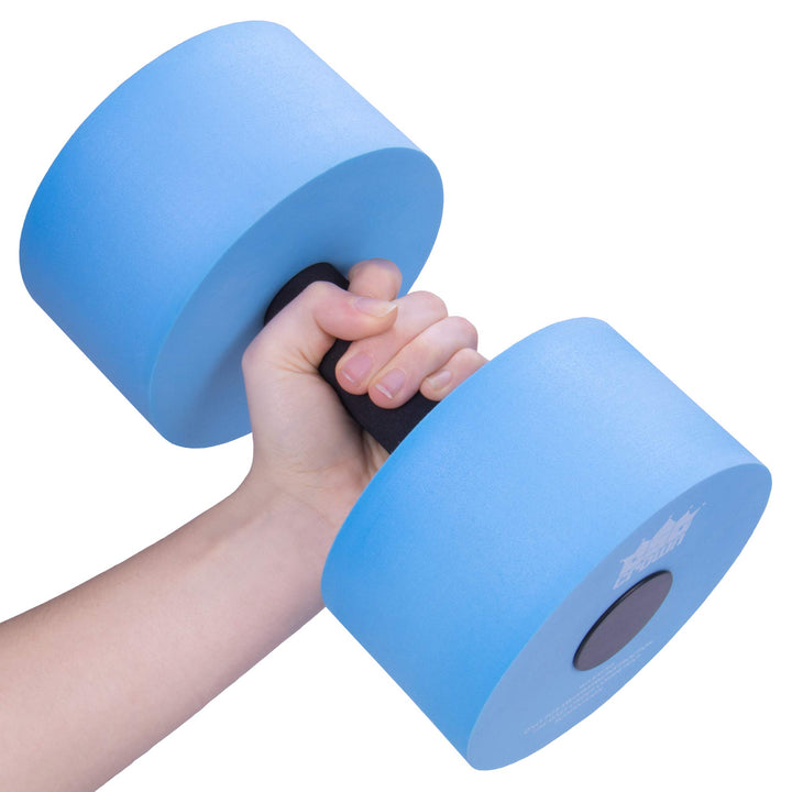 Aqua Dumbbell Two-pack | Foam Resistance Fitness Equipment | Low Impact Exercise Weight Accessory | Water Aerobics & Swimming Pool Resistance Workout Gear