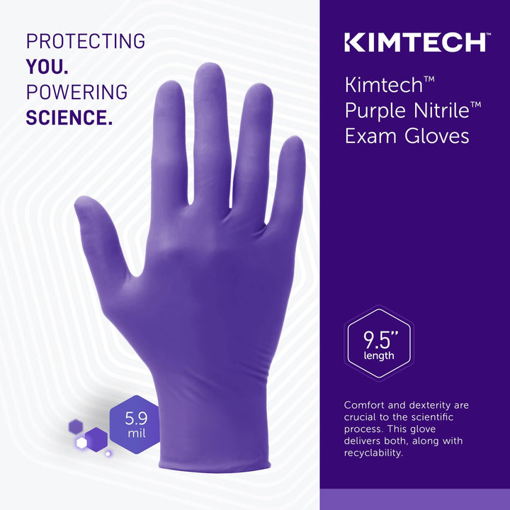 ® Safeskin Purple Nitrile Exam Gloves, Medium, Purple, Box Of 100