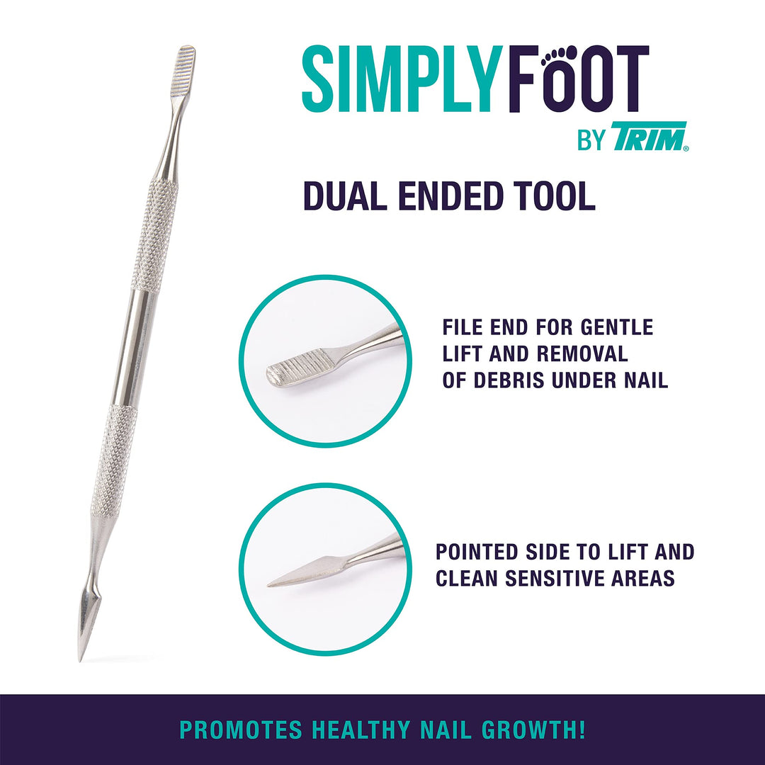 Simply Foot Ingrown Toenail Kit – Includes a Stainless Steel Toenail Nipper and a Stainless Steel Dual-Ended File – Easy to Use Foot Care Tools for DIY Pedicures – Ideal for Men