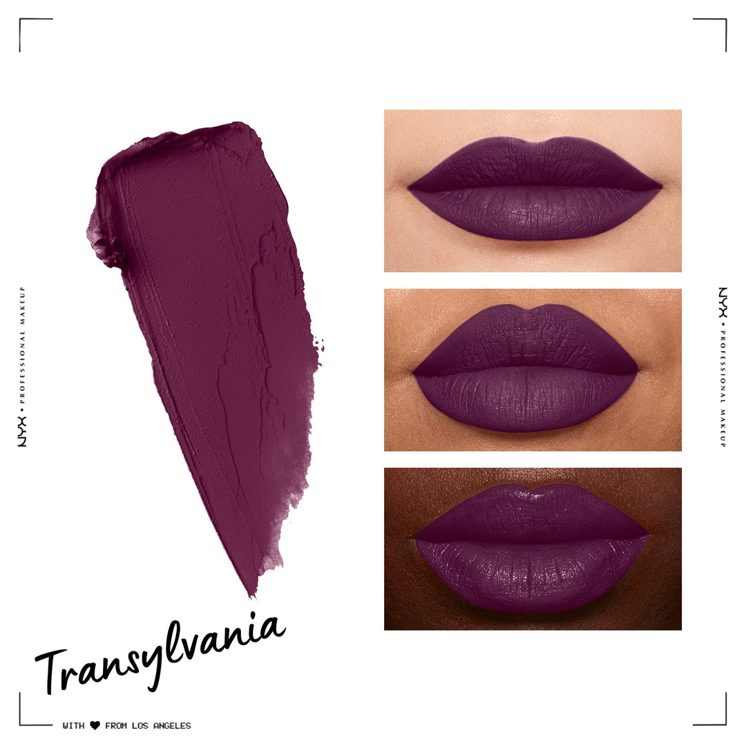 PROFESSIONAL MAKEUP Soft Matte Lip Cream, Lightweight Liquid Lipstick - Transylvania (Matte Deep Violet)