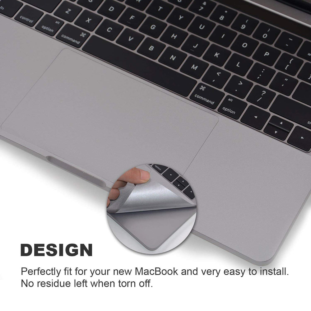 FORITO Palm Rest Cover Skin with Trackpad Protector Compatible with MacBook Pro 13 Inch Model A2159 A1706 A1708 A1989, 2019 2018 2017 or 2016 Released(Space Gray)