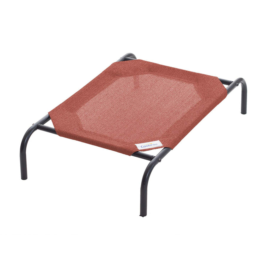 COOLAROO The Original Cooling Elevated Dog Bed, Indoor and Outdoor, Small, Terracotta