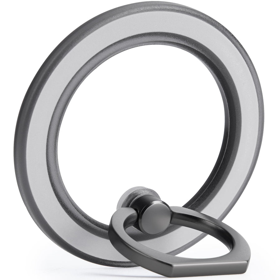 Magnetic Phone Ring Holder Compatible with MagSafe - Magnetic Phone Grip, Adjustable Finger Ring Grip and Stand, Remove for Wireless Charging Compatible, Black