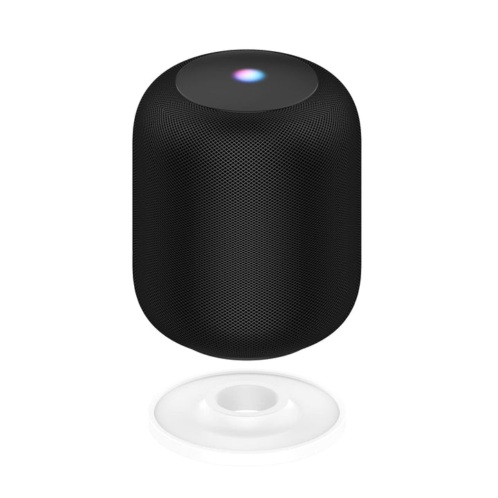 Accessories Compatible with HomePod Stand,Silicone Anti-Slip Pad Shockproof Coaster (White)