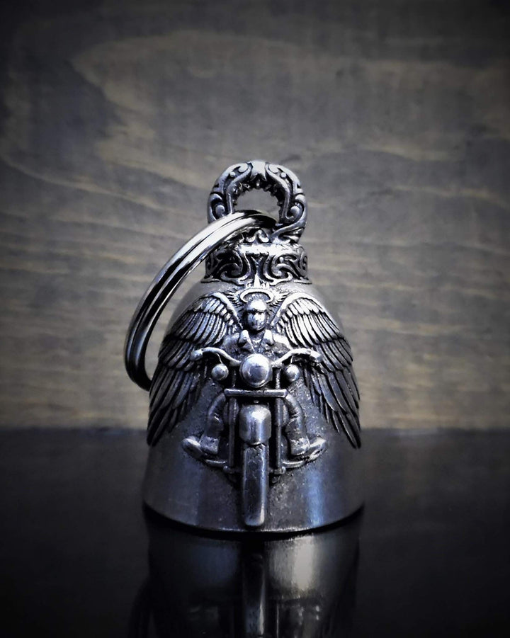 - Motorcycle Angel Biker Bell Accessory or Key Chain for Luck on the Road - Made in the USA