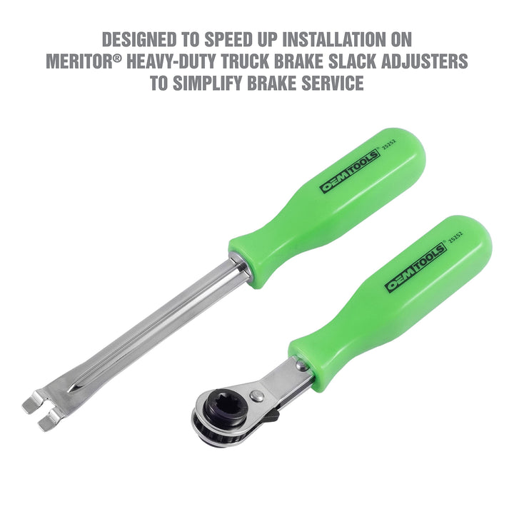 25252 Automatic Slack Adjuster Tool and Wrench, Efficient Brake Adjustment Tool for Semi Trucks, Air Brake and Slack Adjuster Tools
