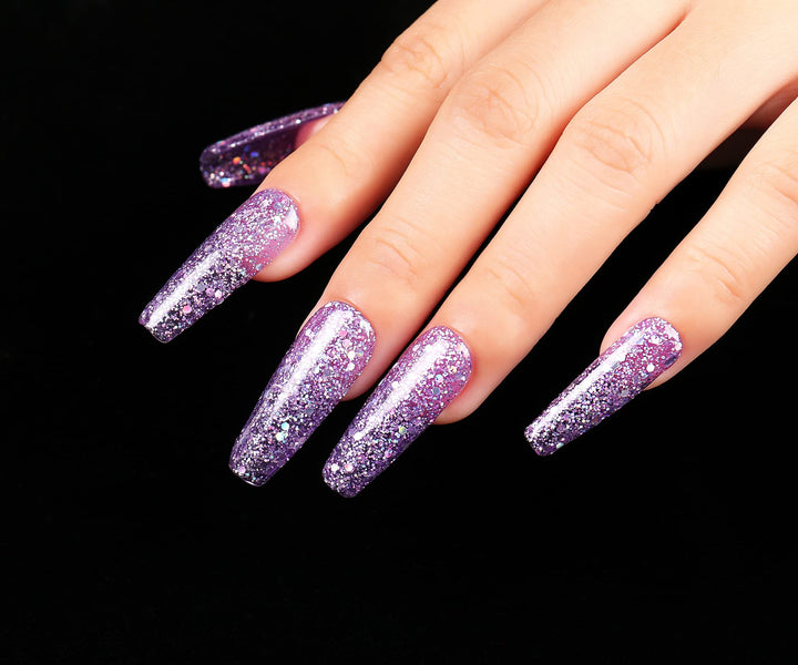 Shellac Soak Off UV LED Gel Nail Polish - Princess (049) Glitter 10ml