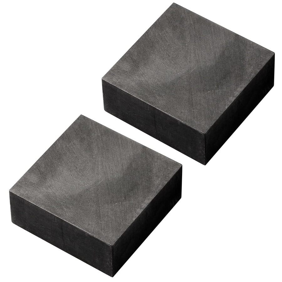 2 Packs Graphite Ingot Block 99.9% High Purity EDM Graphite Plate Graphite Blank Milling Surface Melting Casting Mould (50mm x 50mm x 20mm)