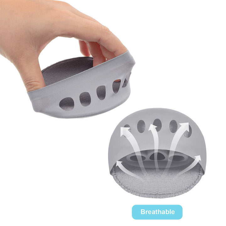 Honeycomb Fabric Forefoot Pads Metatarsal Cushions Ball of Foot Cushion Pads, 5 Colors (10)