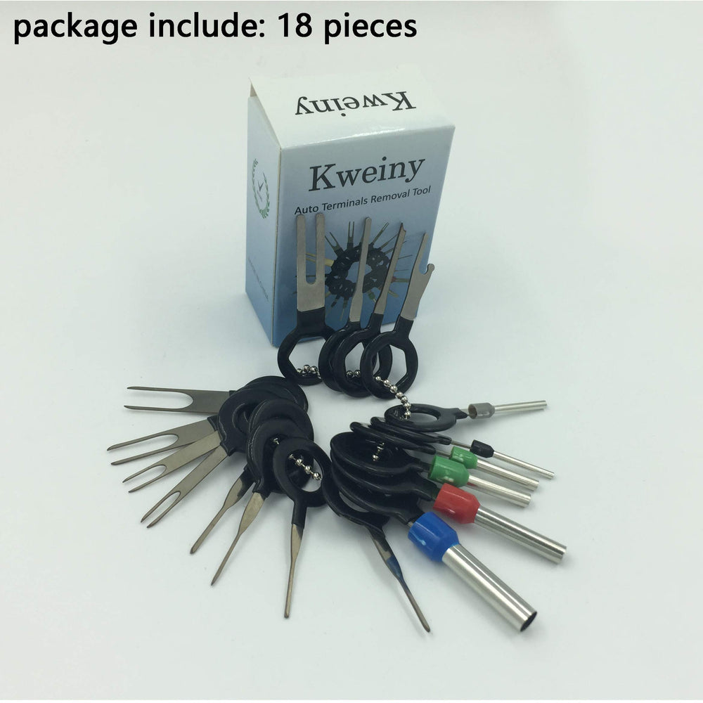 Auto Terminals Removal Key Tool Electrical Wiring Connector Release Pin(18 Pieces No Duplicate)