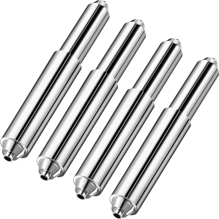 4 Pieces Toilet Paper Holder Roller Replacement Plastic Spring Loaded, Paper Holder Insert (Silver)