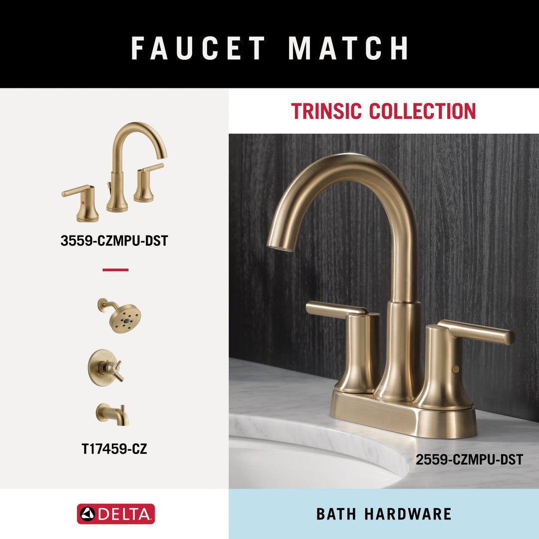 75935-CZ Trinsic Single Towel Hook in Champagne Bronze