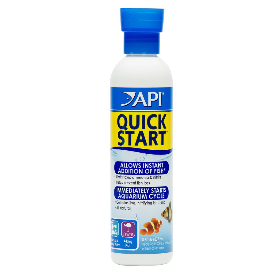 QUICK START Freshwater and Saltwater Aquarium Nitrifying Bacteria 8-Ounce Bottle