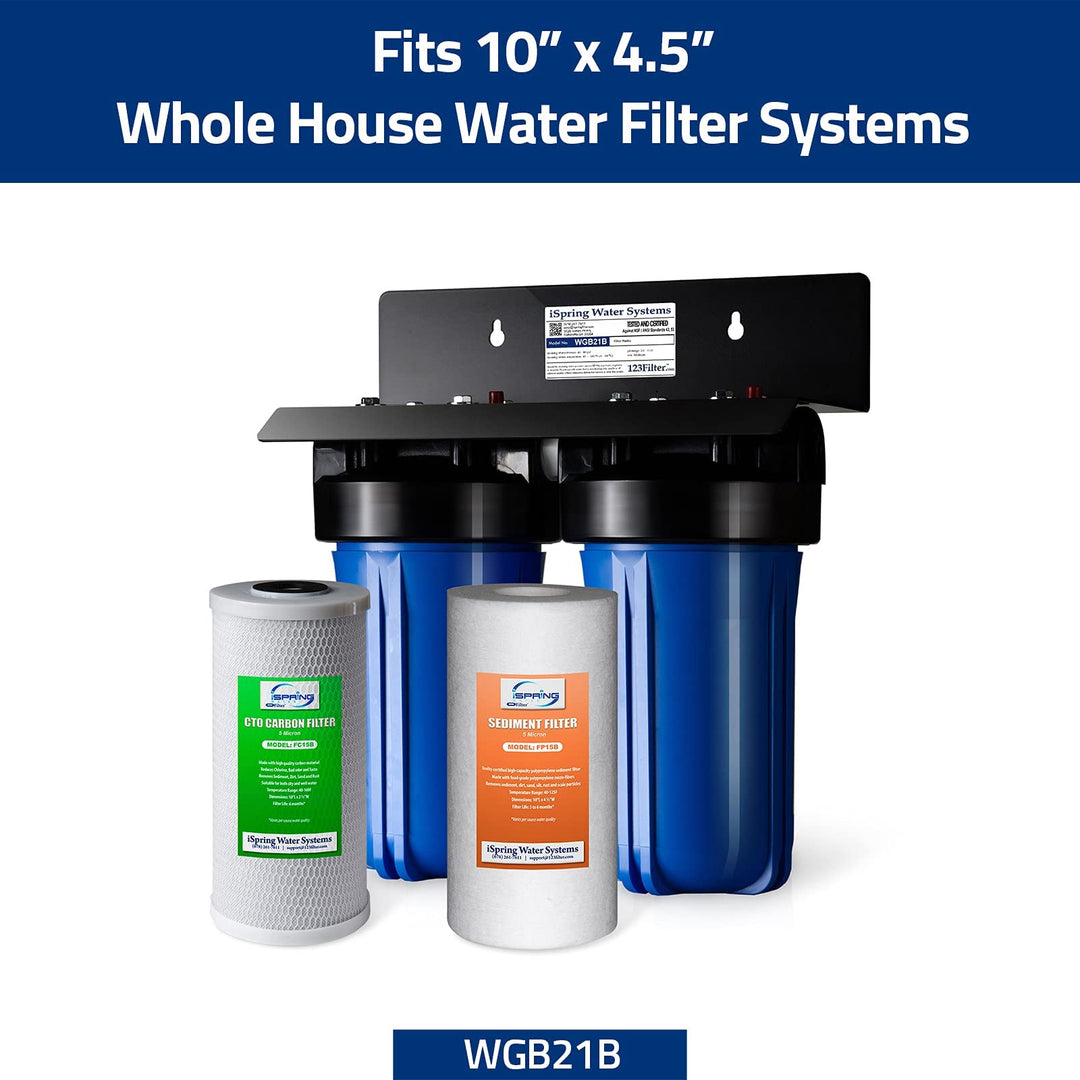 FP15B Sediment Filter Replacement Cartridge for Whole House Water Filtration Systems, High Capacity 5-Micron Premium PP, 4.5 x 10, White