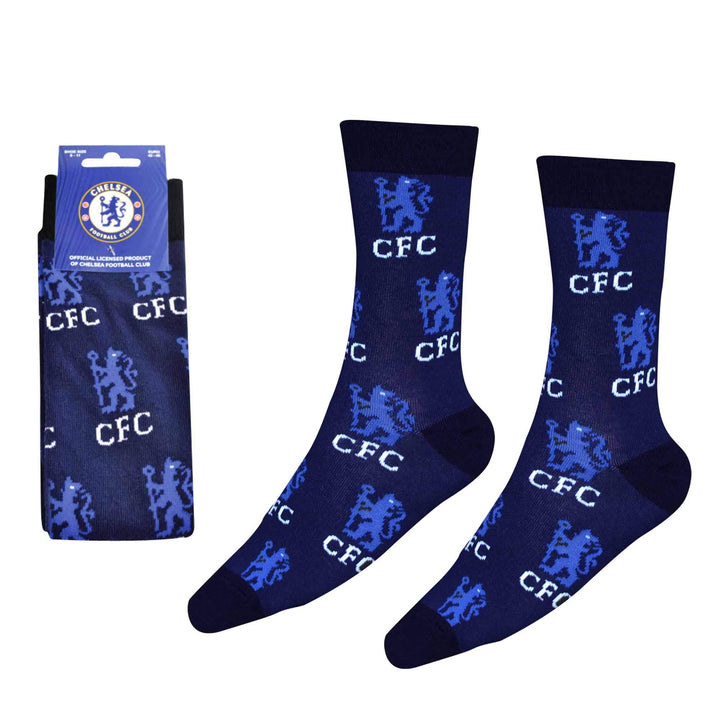 FC Football Crest Socks Adults 8-11