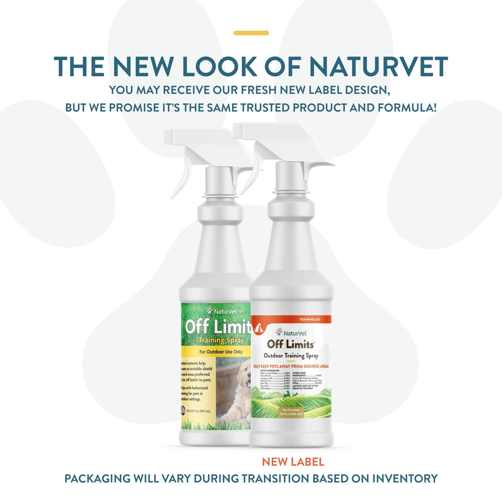 Off Limits Pet Training Spray for Dogs & Cats – Deters Pets from Outdoor Areas – Includes Herbal Extracts – Non-Staining Sprays for Training Pets – 32 Fl. Oz.