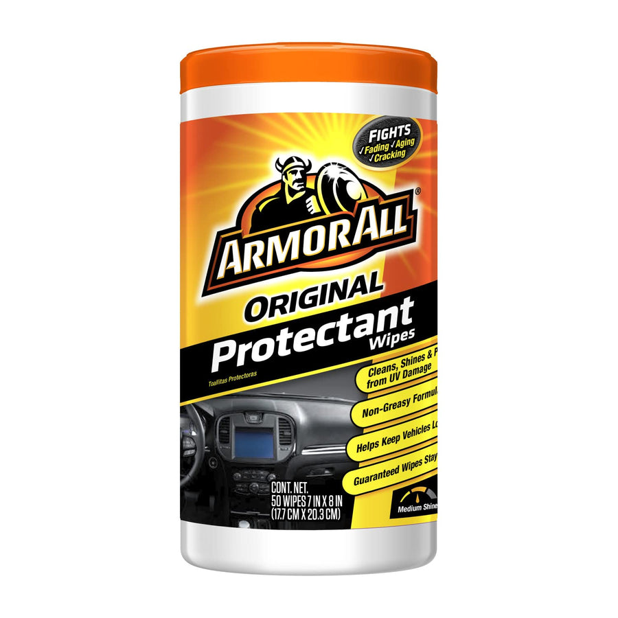 Car Protectant Wipes, Car Interior Cleaner with UV Protection, 50 Wipes Each