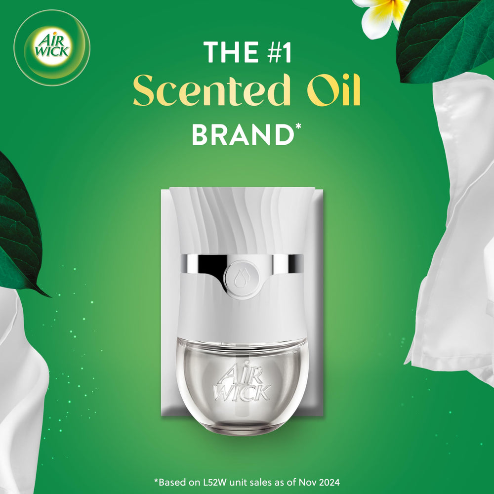 Scented Oil Refill Plug in Air Freshener Essential Oils, Snuggle Fresh Linen, 5ct, 3.38 Fl Oz