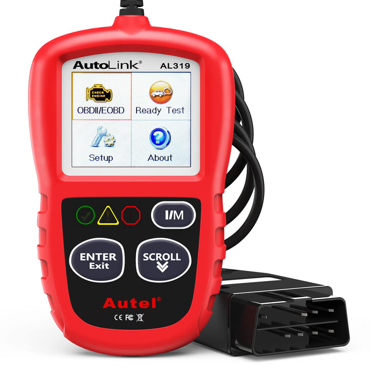Professional OBD2 Scanner AL319 Code Reader, Enhanced Check and Reset Engine Fault Code, Live Data, Freeze Frame, CAN Car Diagnostic Scan Tools for All OBDII Vehicles After 1996, 2024 Upgraded
