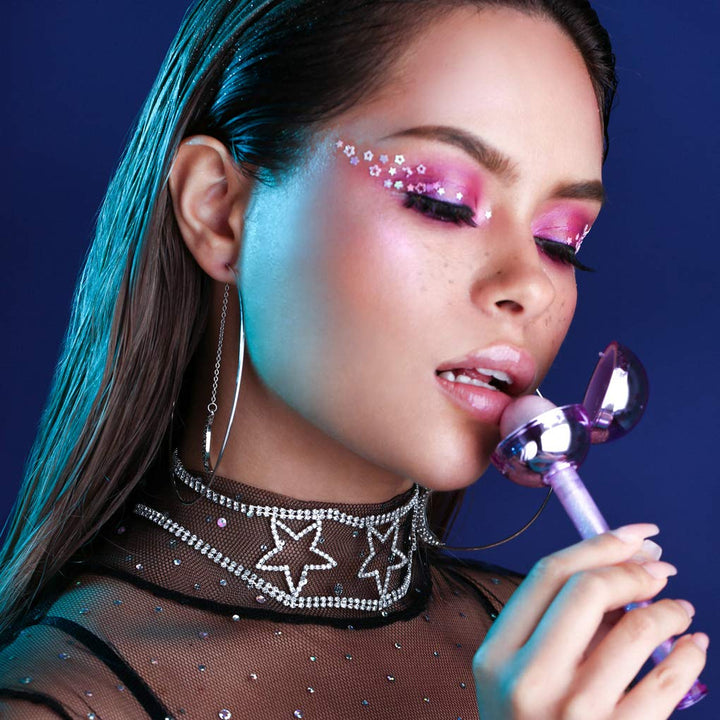 | Shimmer Lip Balm & Shimmer Lip Gloss Combo | Cosmic Waves Collection (Pomegranate Scent)