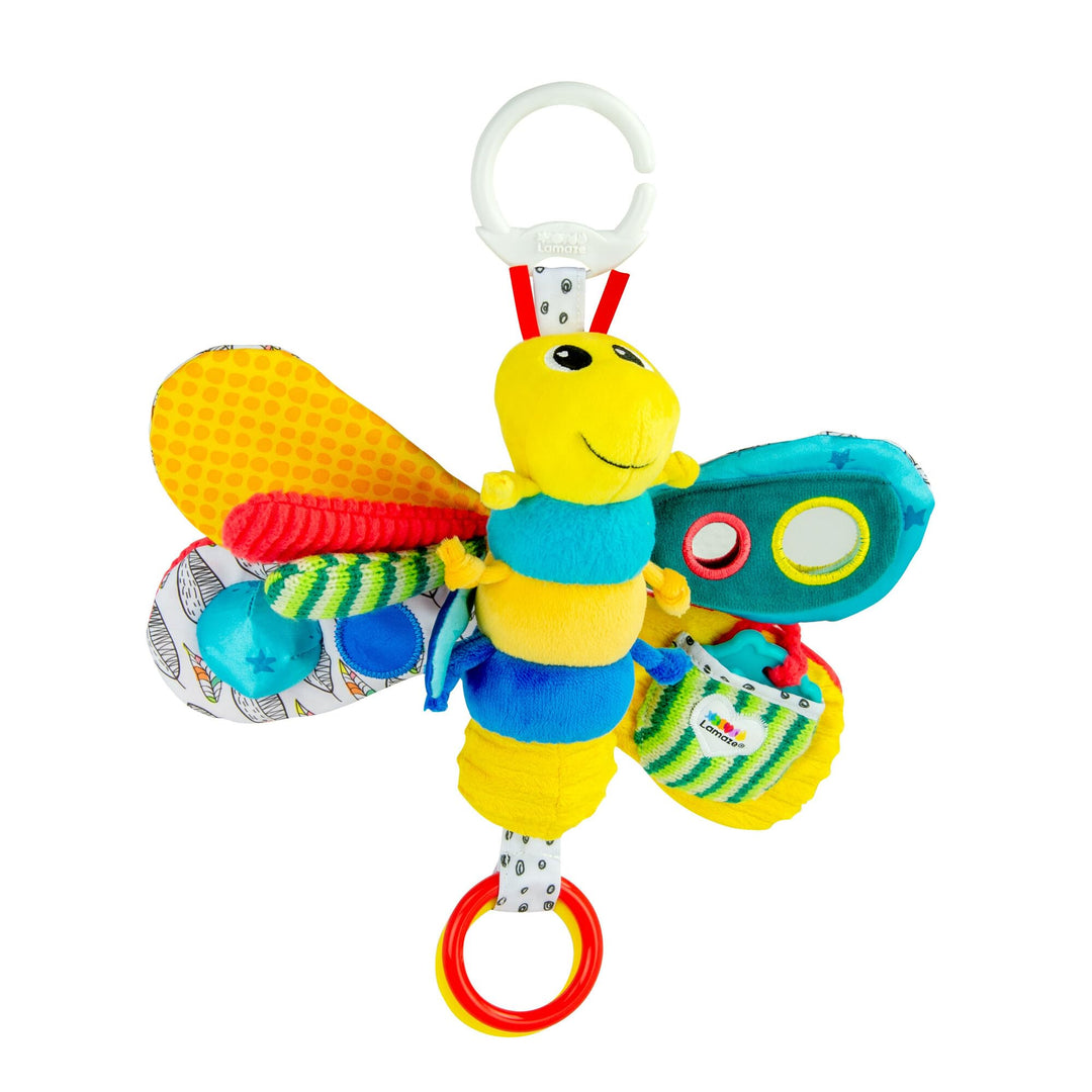Freddie The Firefly - Clip on Pram & Pushchair Newborn Baby Toy, Sensory Toy, Christmas Gift for Babies Boys & Girls From 0 - 24 Months