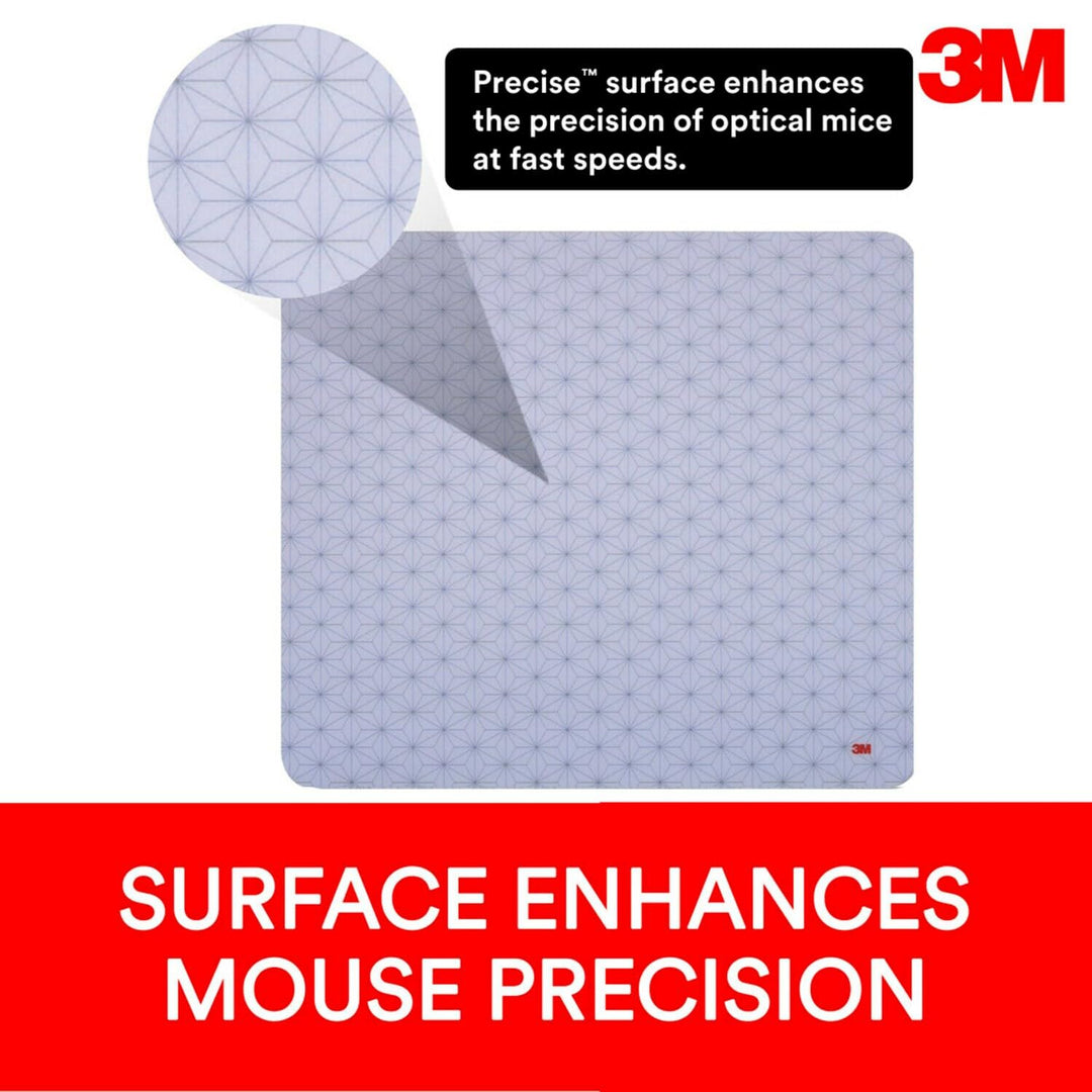Precise Mouse Pad with Non-skid Foam Back, Enhances the Precision of Optical Mice at Fast Speeds, 9 x 8, Frostbyte (MP114-BSD2)
