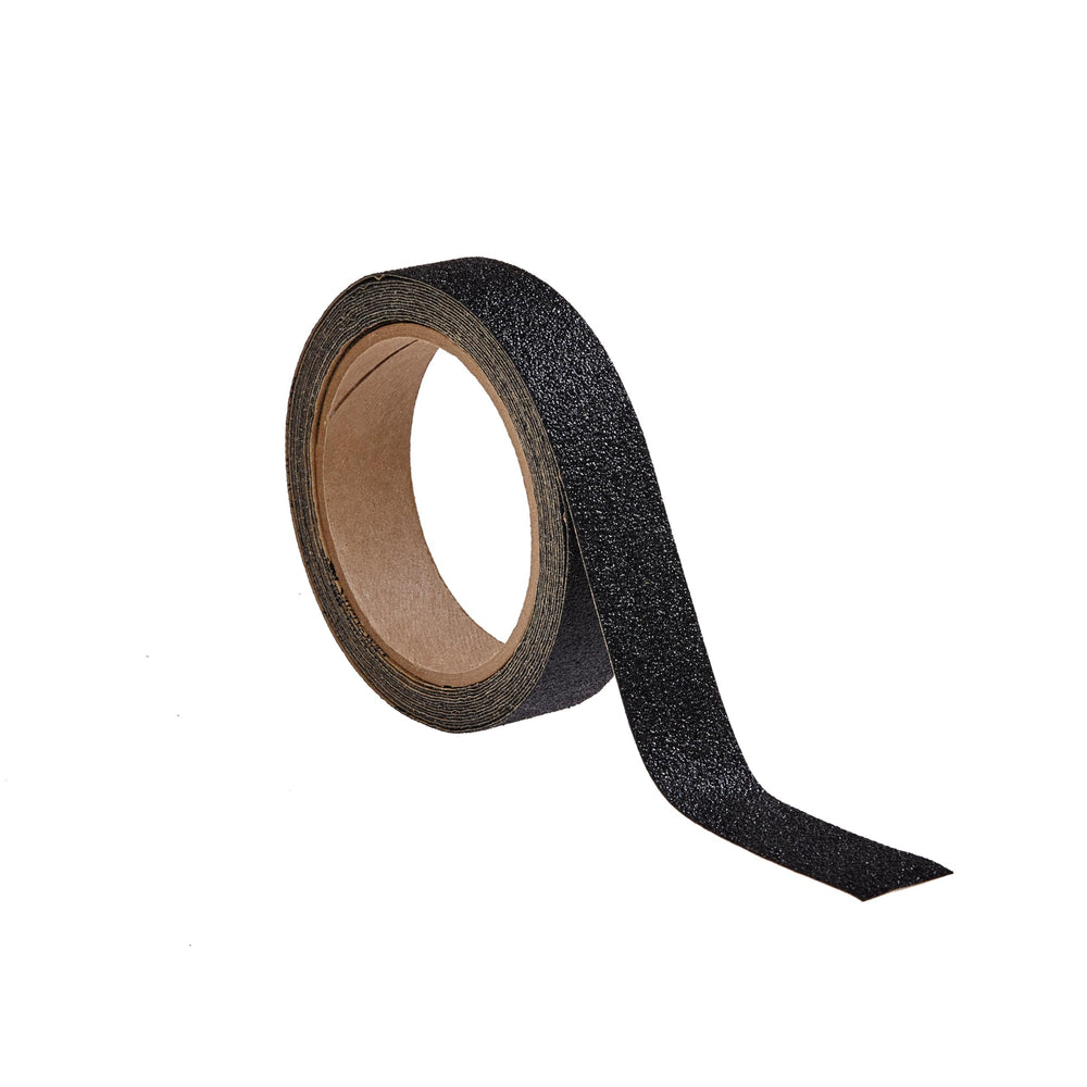Safety-Walk Slip Resistant Tape, 1 in x 15 ft, Anti Slip Black Tape, Adhere Without Wrinkling, Curling, Tearing or Lifting, Self-Adhesive Backing, Quick & Easy Application, 1 Roll (610B-R1X180)