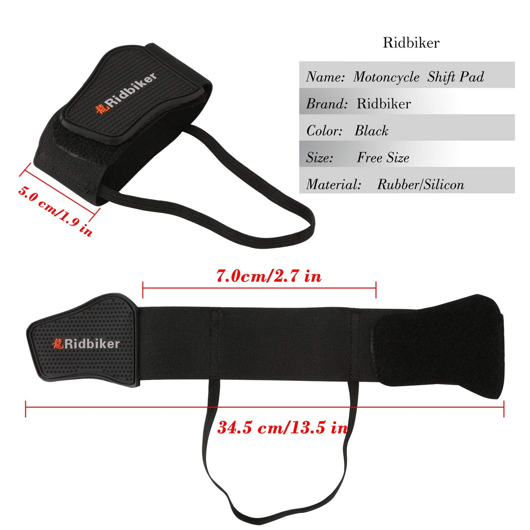 Motorcycle Shoe Protector Motorbike Shift Pad Shoe Boot Cover Protective Gear Shift Cover Motorcycle Boots Protector (Black )
