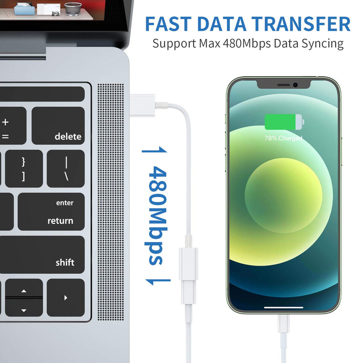 USB C Female to USB Male Adapter (3-Pack),Type C to USB A Charger Cable Adapter,Compatible with iPhone 16 15 Pro 13 12 Plus Max,iPad,Samsung Galaxy Note 10 S23 S22 S21 Plus,Google Pixel(White)