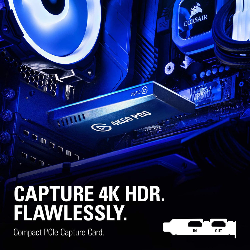 4K60 Pro MK.2, Internal Capture Card, Stream and Record 4K60 HDR10 with ultra-low latency on PS5, PS4 Pro, Xbox Series X/S, Xbox One X, in OBS, Twitch, YouTube, for PC