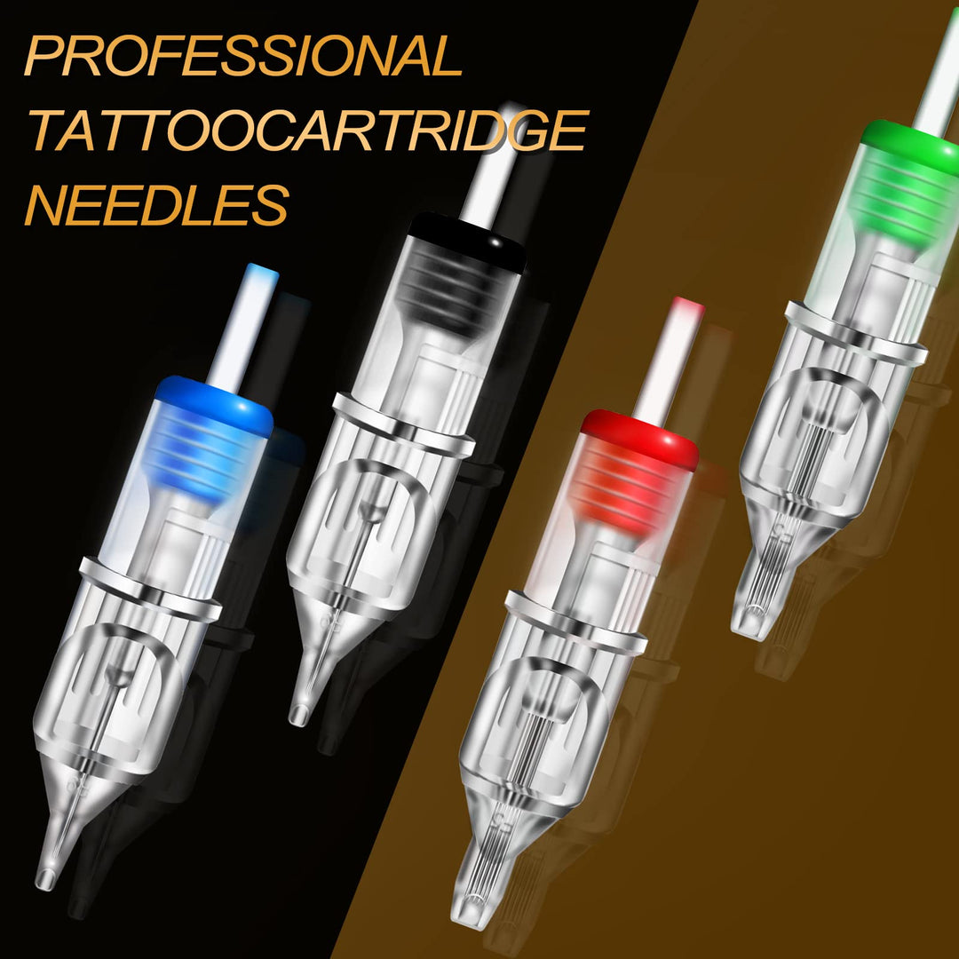 40PCS Disposable Cartridges Assorted Round Liner Shader Flat Magnum 3rl 5rl 7rl 9rl 5m1 7m1 9m1 7rs