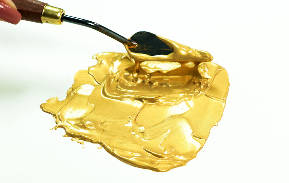 Pebeo Studio Acrylics High Viscosity, Fine Acrylic, 250 ml - Iridescent Gold (169-352)