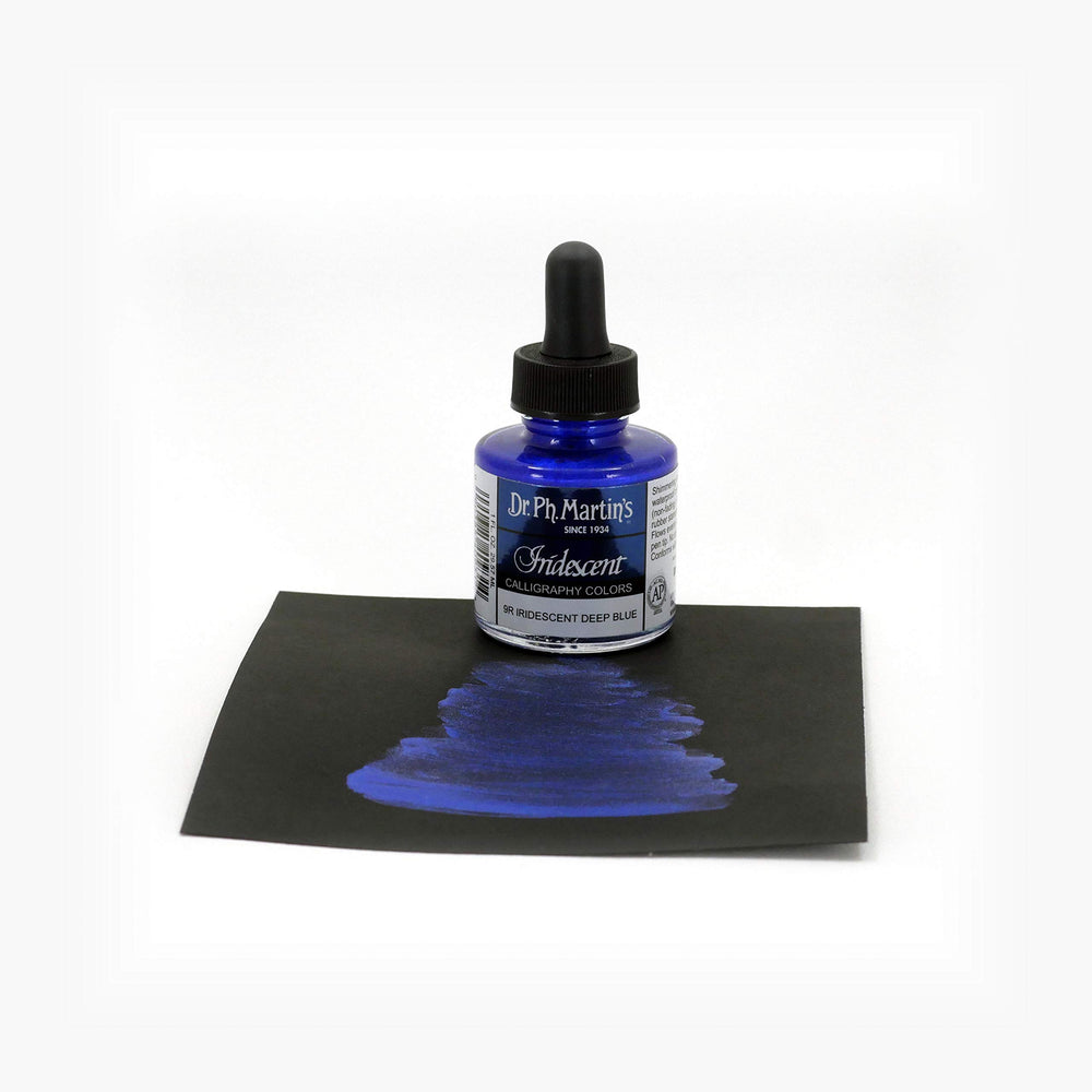Calligraphy Color (9R) Ink Bottle, 1.0 oz, Iridescent Deep Blue
