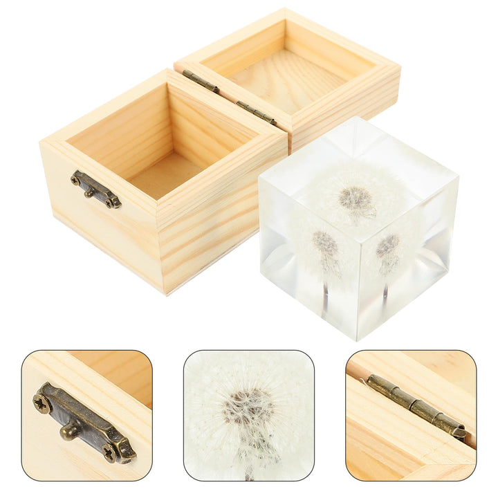 3D Dandelions Paperweight Real Puff Specimen Statue in Crystal Glass Cube Desk Ornament Fengshui Decor for Graduation Birthday Glass Balls