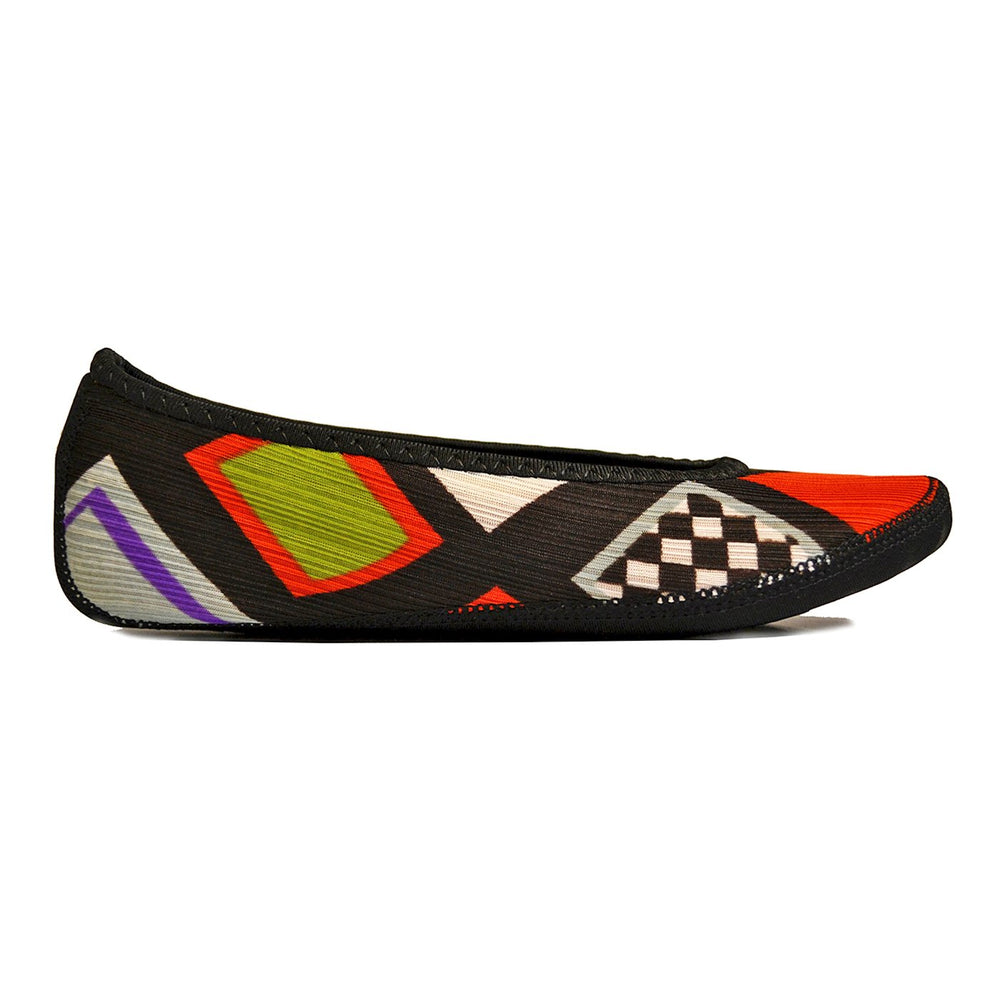 womens dance shoes, Abstract Squares, Small US