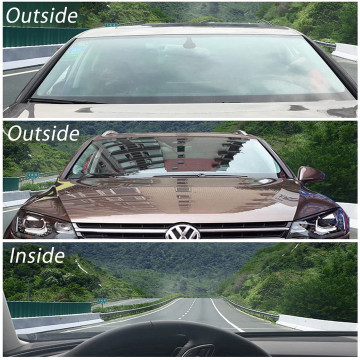 80% VLT Nano Ceramic Car Front Window Film 99% Anti UV Heat Insulation Sun Blocking Solar Window Tint for Car Windshield Rear Side Window, Light Blue, 20Inch X 10Feet