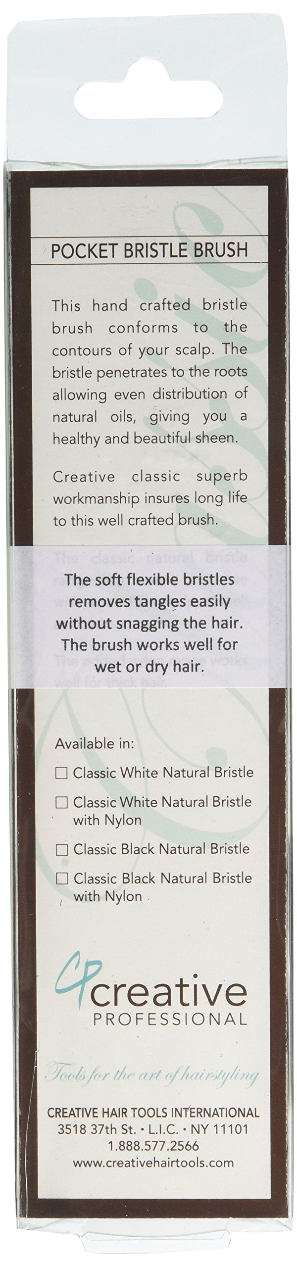 Hair Brushes Wet/Dry Pocket Hair Brush, Pink