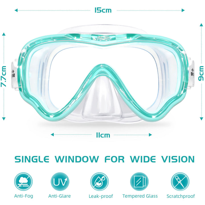 Kids Swim Goggles Swimming Goggles for Kids Boys Girls Toddlers Youth 5-15 Anti-Fog 180° Clear Goggles No Leak Kids Pool Underwater Open Water Swim Goggles with Nose Cover Swimming Equipment