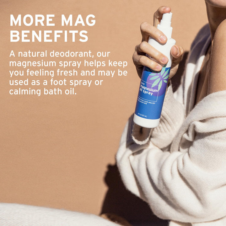 Life-Flo Pure Magnesium Oil for Feet and Body - 100% Pure Magnesium Spray from The Ancient Zechstein Seabed - Magnesium Oil Spray for Feet, Relaxing & Rejuvenating Muscles & Joints - 8 oz
