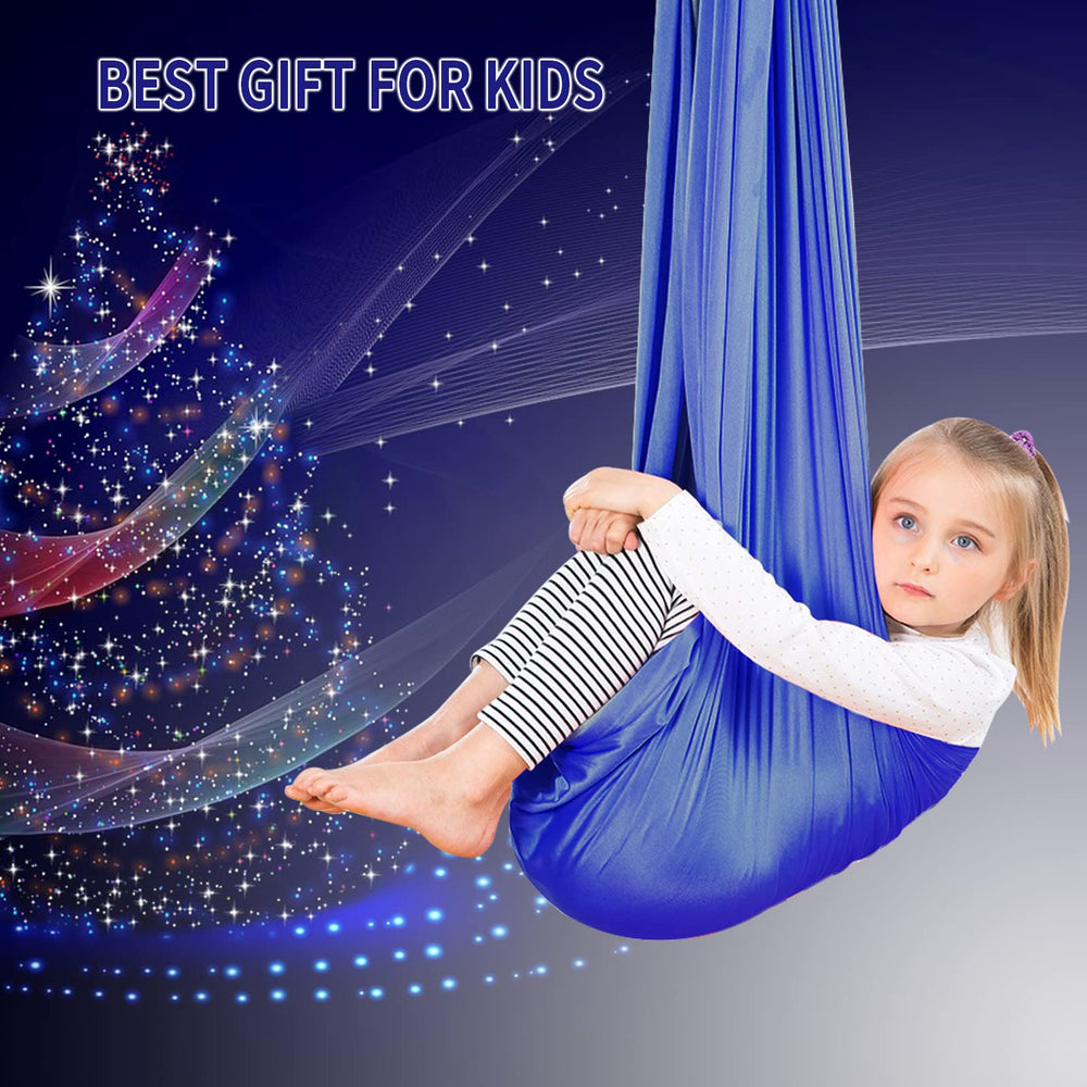 Sensory Swing for Kids and Adults with Special Needs Therapy Swing Cuddle Swing Indoor Outdoor Kids Swing Hammock for Child & with Autism, ADHD, Aspergers, Sensory Integration (Hardware Included)