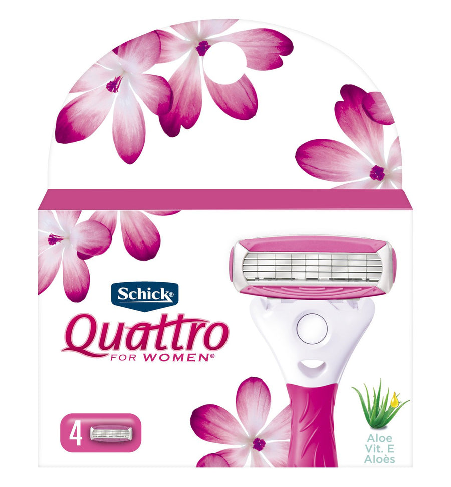 Schick Quattro For Women Cartridges 4 Each