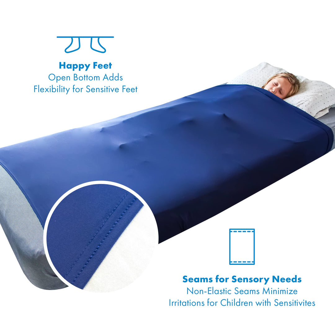 Compression Sheet for Kids - Twin Compression Sheets for All Night Comfort - Breathable and Stretchy, Great for a Calming Sleep Experience - Sensory Bedsheets for Kids - Makes Great Gifts